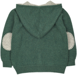 #Forest green melange l Light Grey