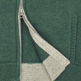 Boy - Manu 100% Cashmere Cardigan Hoodie With Elbow Patches