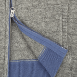 Boy - Manu 100% Cashmere Cardigan Hoodie With Elbow Patches