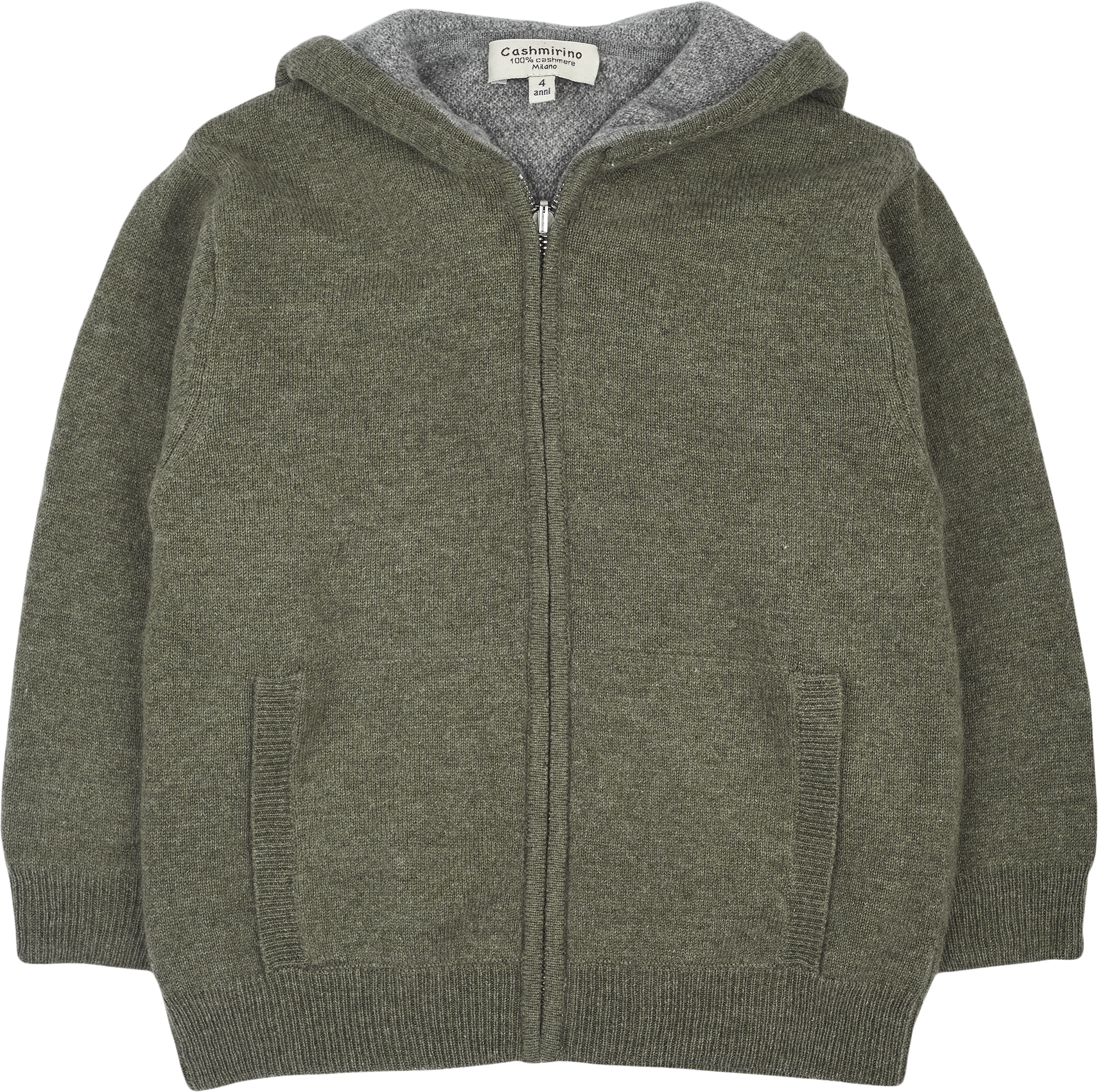 Boy - 100% Cashmere Reversible Knitted Hoodie