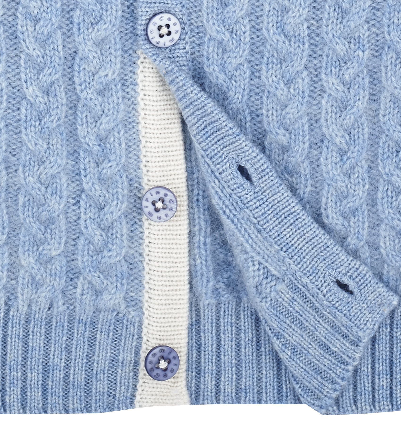 Baby Boy - Theo 100% Cashmere Cable Knit Hoodie