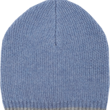 Baby Boy - Cashmere Hat With Contrasting Border And Ribbed Hem
