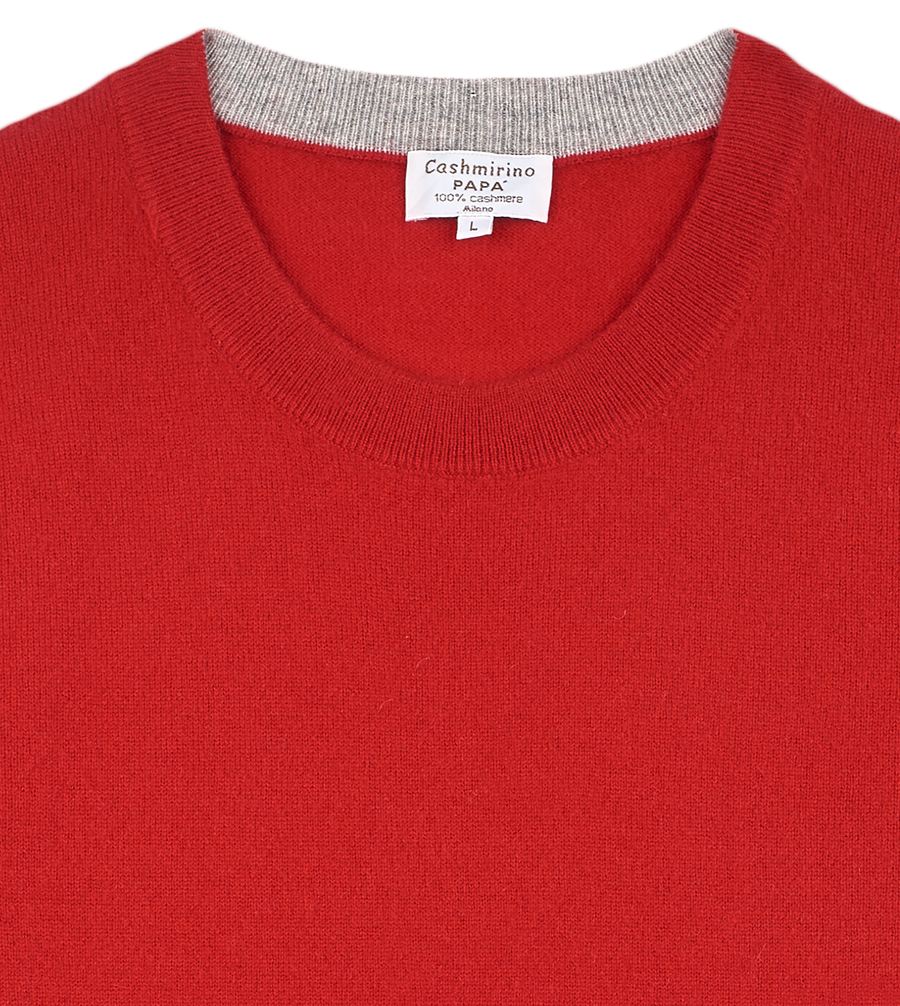 Mens red 2025 cashmere jumper