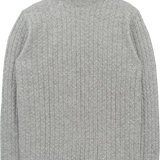 Men - 100% Premium Cashmere Cable Knit Roll Neck Jumper