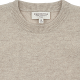 Boy - Cashmere Round Neck Jumper With Elbow Patches