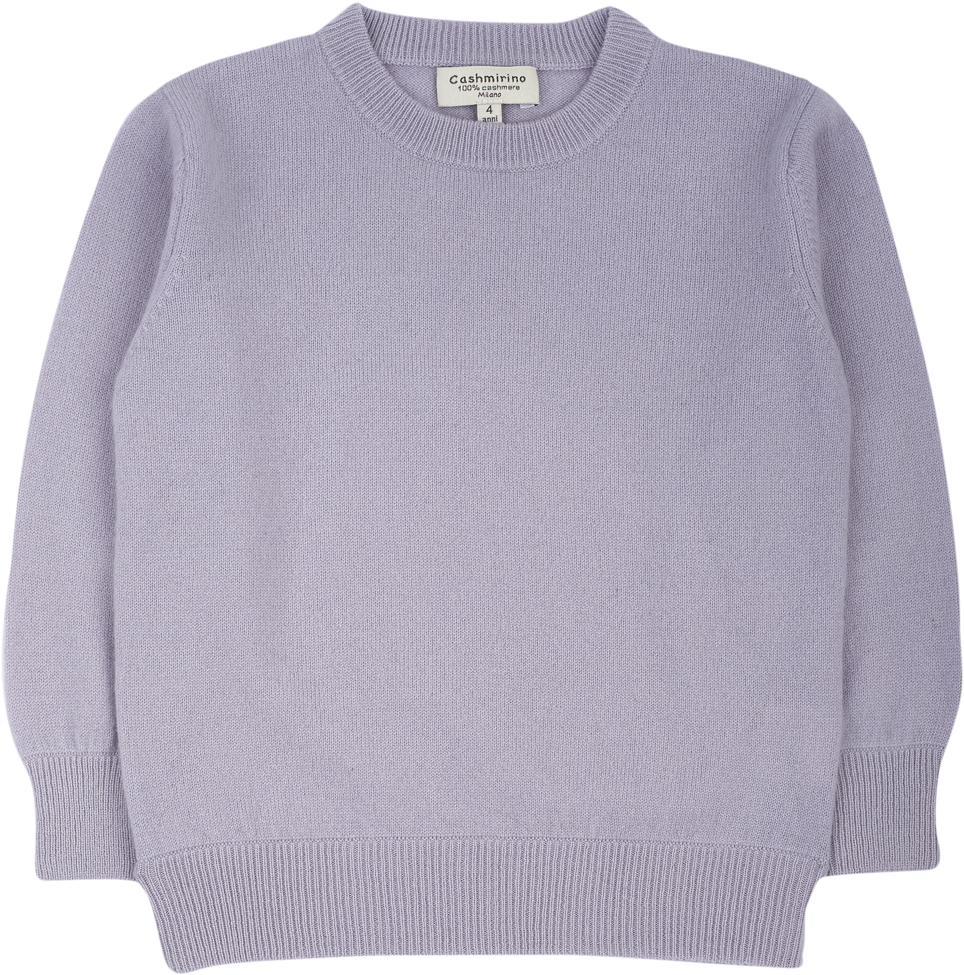 Boy - Cashmere Round Neck Jumper With Elbow Patches