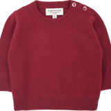 Baby Cashmere Round Neck Jumper With Elbow Patches