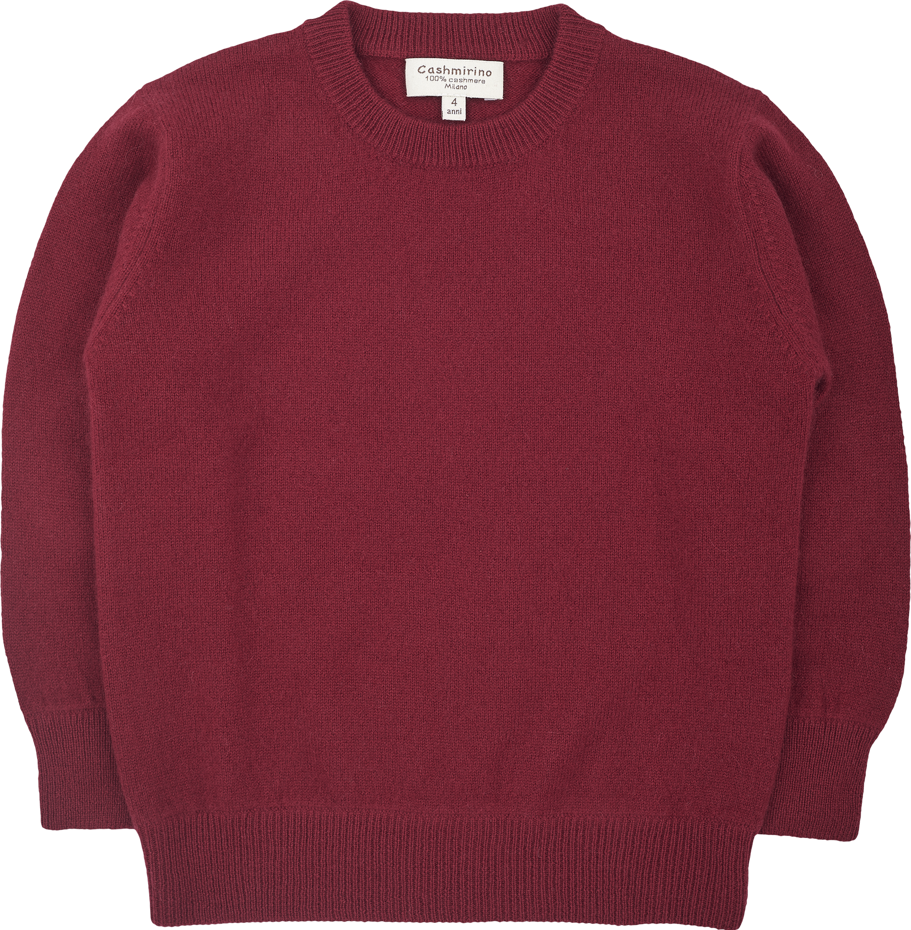 Boy - Cashmere Round Neck Jumper With Elbow Patches