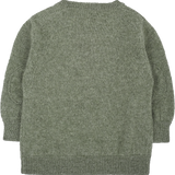 Baby Cashmere Round Neck Jumper With Elbow Patches