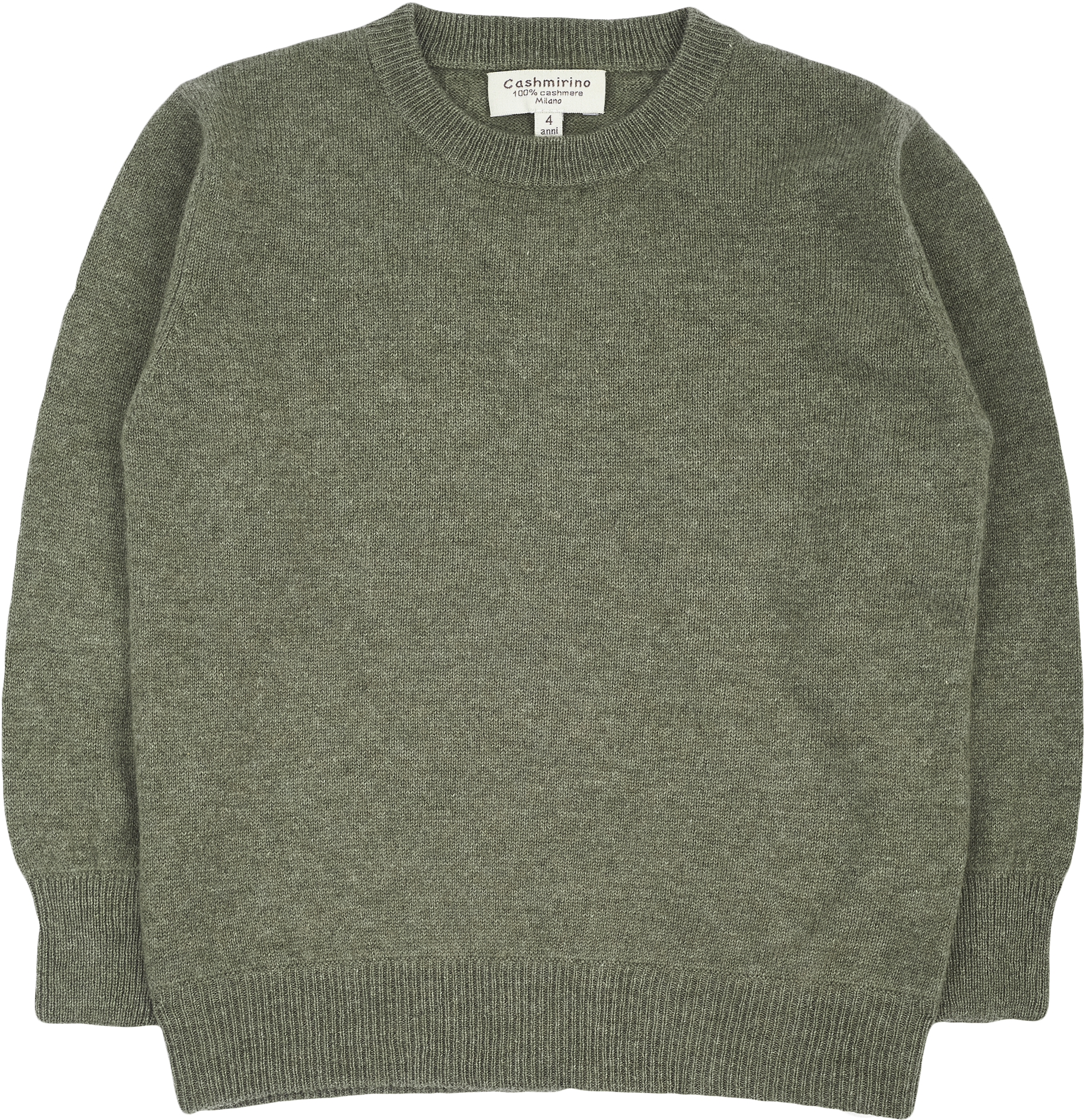 Boy - Cashmere Round Neck Jumper With Elbow Patches