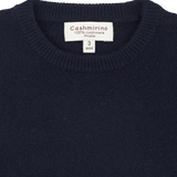Boy - Cashmere Round Neck Jumper With Elbow Patches