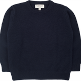Boy - Cashmere Round Neck Jumper With Elbow Patches