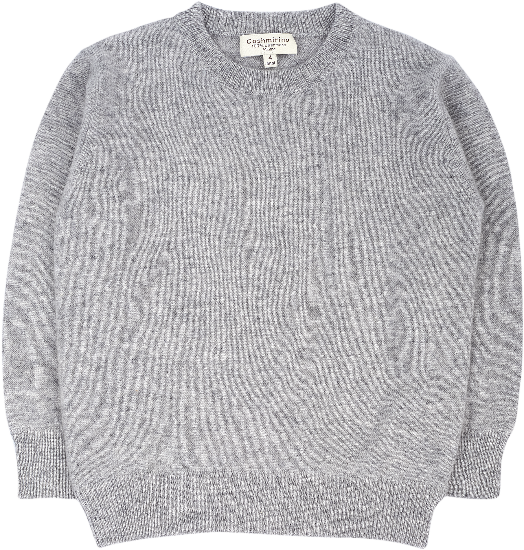 Boy - Cashmere Round Neck Jumper With Elbow Patches