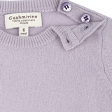 Baby Cashmere Round Neck Jumper With Elbow Patches