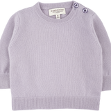 Baby Cashmere Round Neck Jumper With Elbow Patches