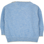 #Blue Melange l Light Grey