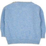 #Blue Melange l Light Grey