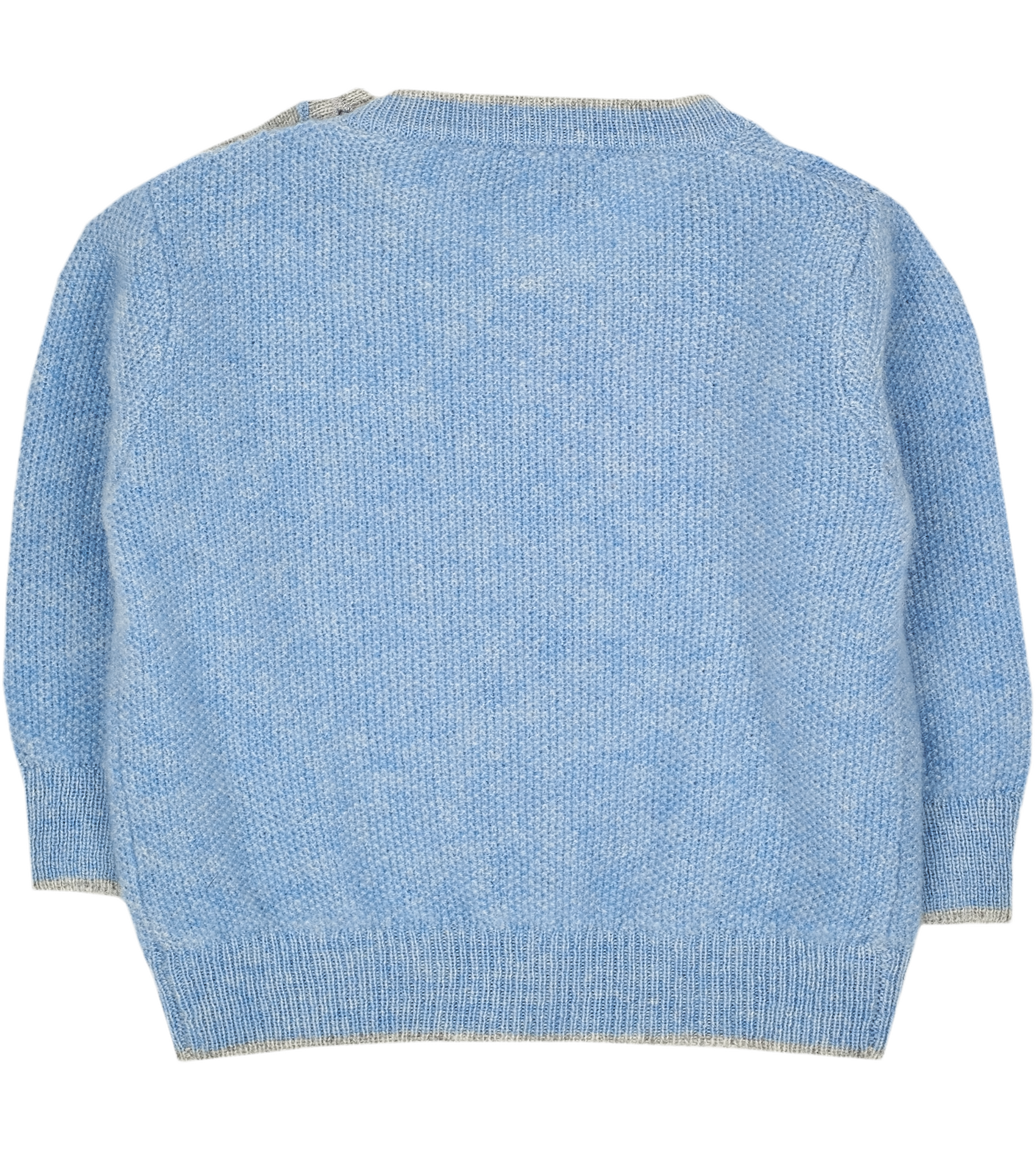 #Blue Melange l Light Grey