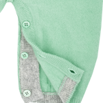 Baby Unisex - Drew 100% Cashmere Romper With Cable Knit Panel