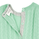 Baby Unisex - Drew 100% Cashmere Romper With Cable Knit Panel