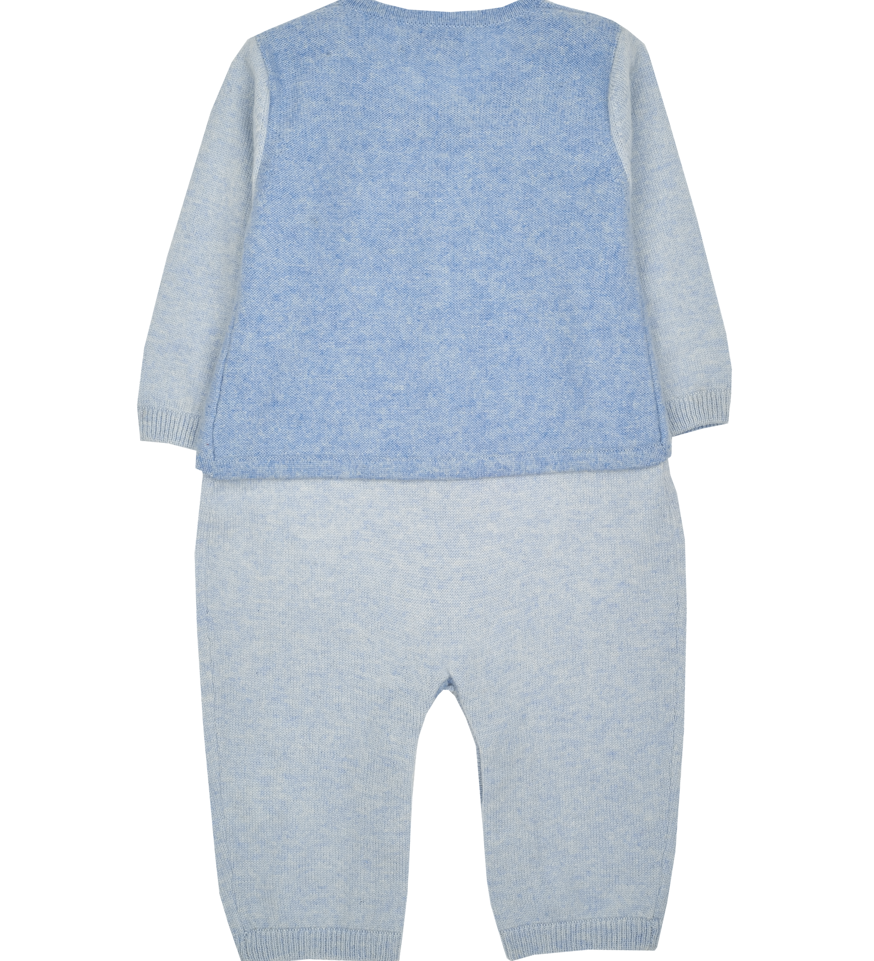 Baby Boy - Thomas 100% Cashmere Romper With V-Neck Cardigan Set