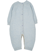 #Baby Blue Melange l Light Grey