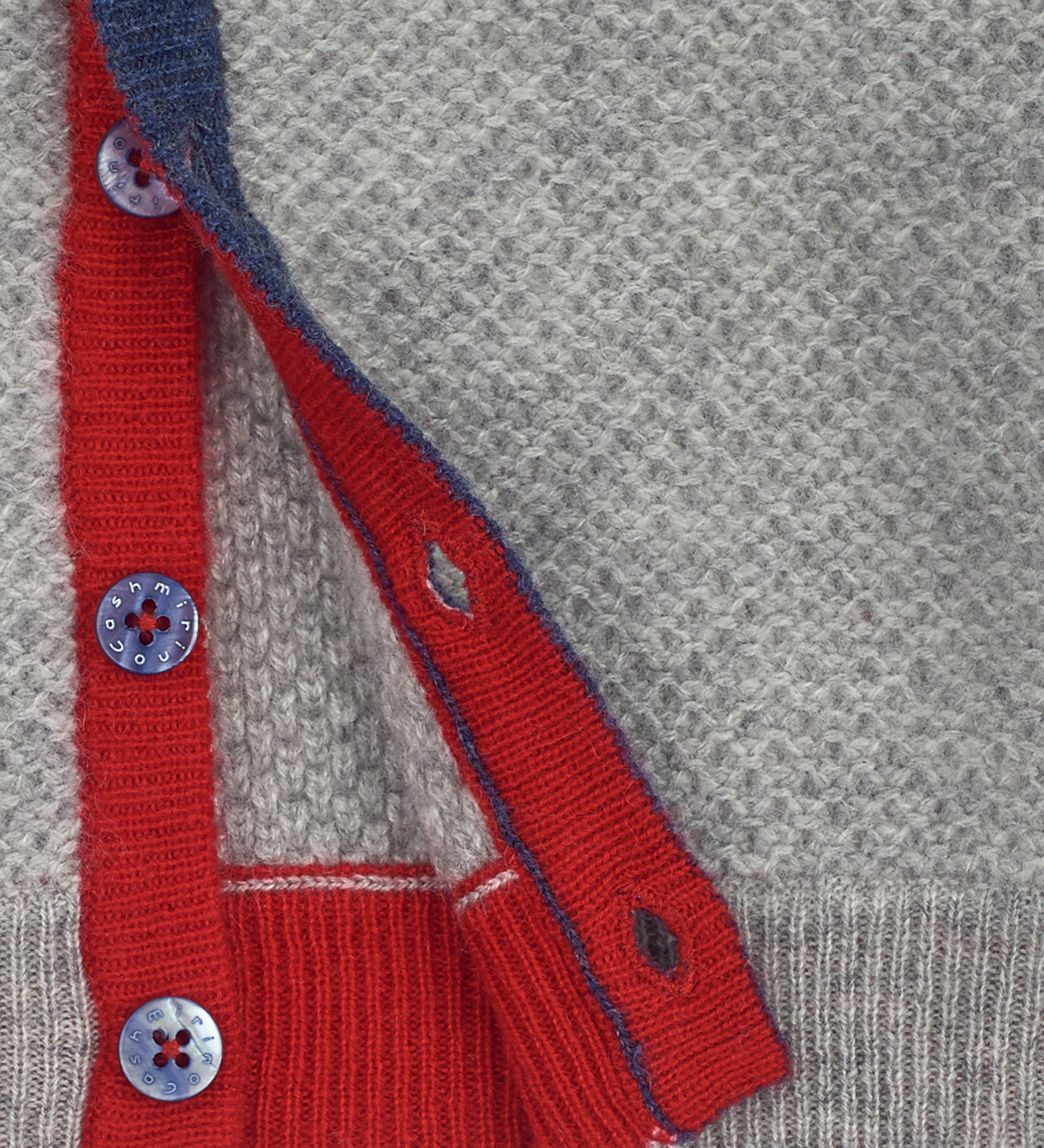 Baby Boy - Emilio 100% Cashmere Acorn Stitch Teddy Bear Set