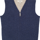 Boy - Cashmere Reversible V-Neck Sleeveless Cardigan