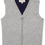 Boy - Cashmere Reversible V-Neck Sleeveless Cardigan