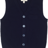 Boy - Benjamin 100% Cashmere V-Neck Sleeveless Cardigan With Pocket