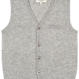 Boy - Benjamin 100% Cashmere V-Neck Sleeveless Cardigan With Pocket