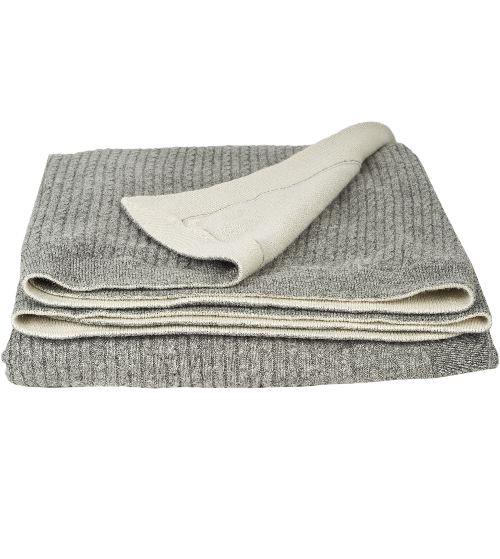 Unisex - Freddy Pure 100% Cashmere Reversible Blanket