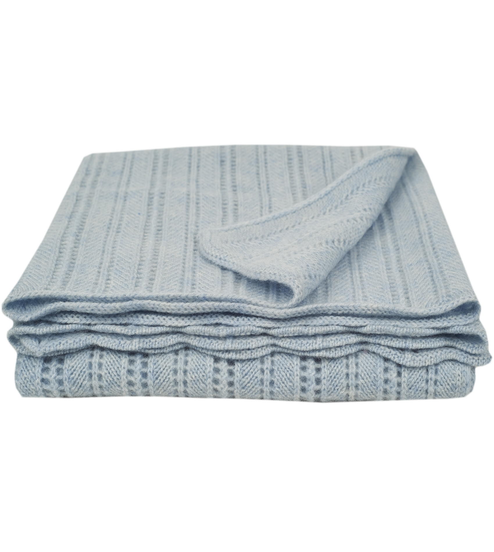 Unisex - Skyler Pure 100% Cashmere Blanket with Picot Border