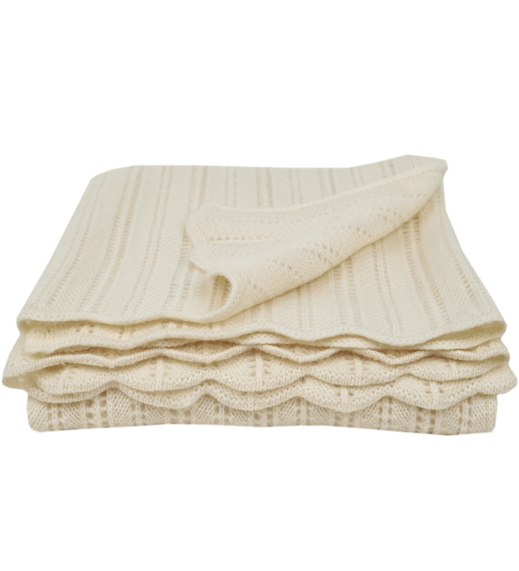 Unisex - Skyler Pure 100% Cashmere Blanket with Picot Border