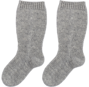 Baby Unisex - Cashmere Socks With Ribbed Hem