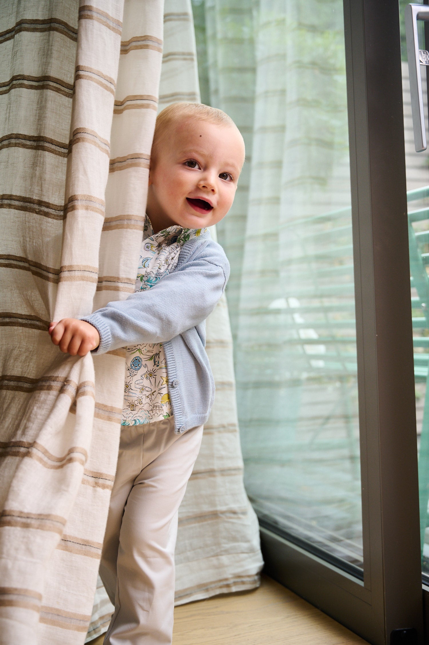 Baby Boy - Simon Cotton V-neck Cardigan