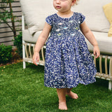 Baby Girl - Federica 100% Cotton Hand Embroidered Smocked Dress