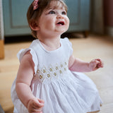 Baby Girl - Camilla 100% Linen Smocked Set