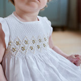 Baby Girl - Camilla 100% Linen Smocked Set