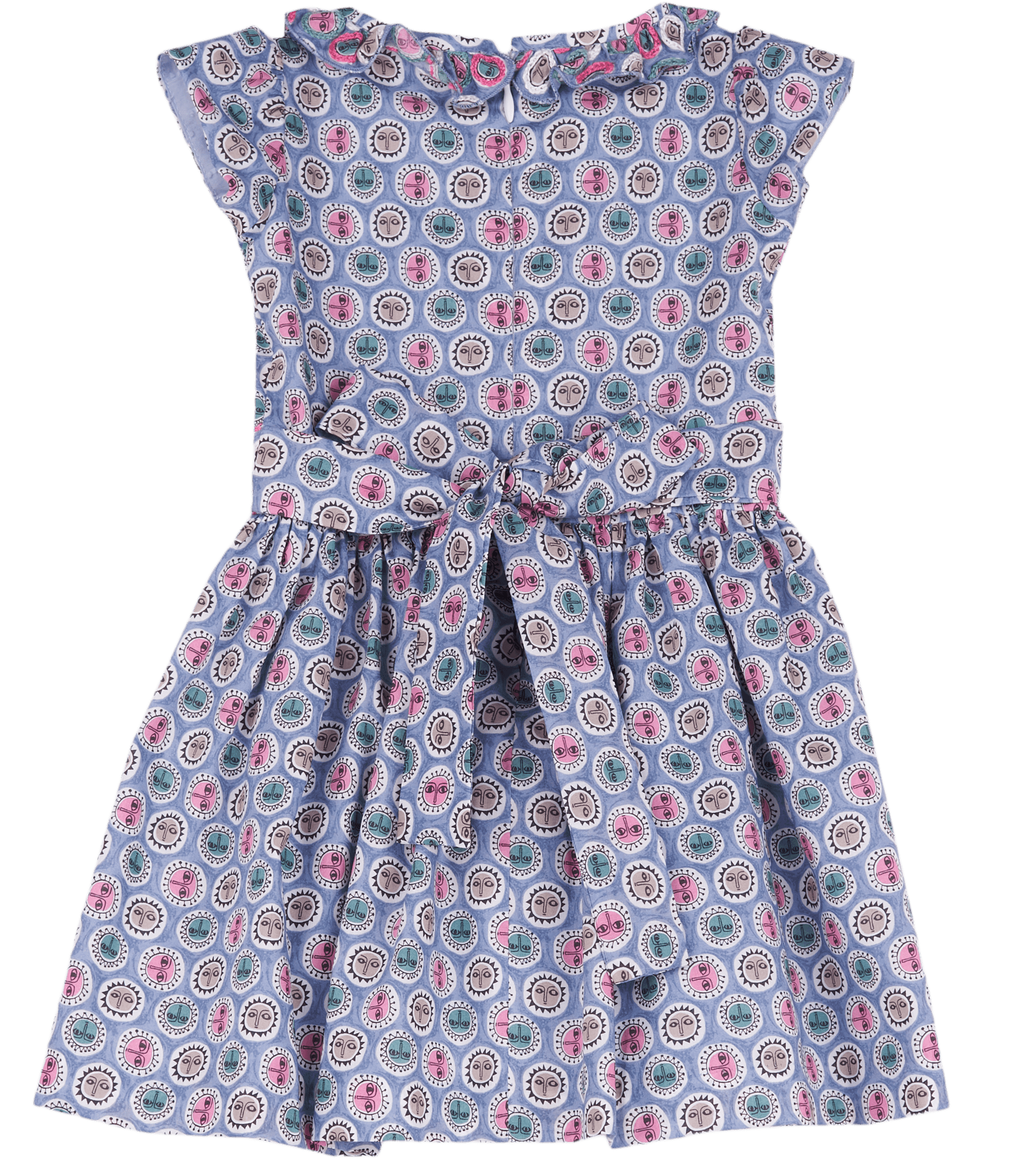 Baby Girl - Gaia 100% Cotton Hand Embroidered Knee Length Dress