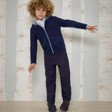 Boy - Manu 100% Cashmere Cardigan Hoodie With Elbow Patches