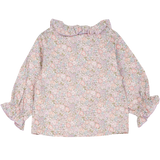 Baby Girl - Callie 100% Cotton Blouse with Pleats and Ruffle Collar
