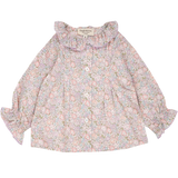 Baby Girl - Callie 100% Cotton Blouse with Pleats and Ruffle Collar
