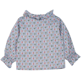 Baby Girl - Callie 100% Cotton Blouse with Pleats and Ruffle Collar
