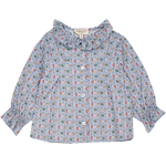 Baby Girl - Callie 100% Cotton Blouse with Pleats and Ruffle Collar