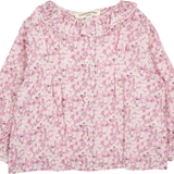 Baby Girl - Callie 100% Cotton Blouse with Pleats and Ruffle Collar