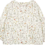 Baby Girl - Callie 100% Cotton Blouse with Pleats and Ruffle Collar