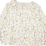 Baby Girl - Callie 100% Cotton Blouse with Pleats and Ruffle Collar