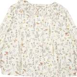 Baby Girl - Callie 100% Cotton Blouse with Pleats and Ruffle Collar
