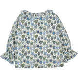 Baby Girl - Callie 100% Cotton Blouse with Pleats and Ruffle Collar